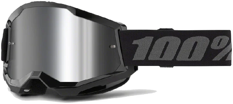 100% Strata 2 Goggles - Black/Mirror