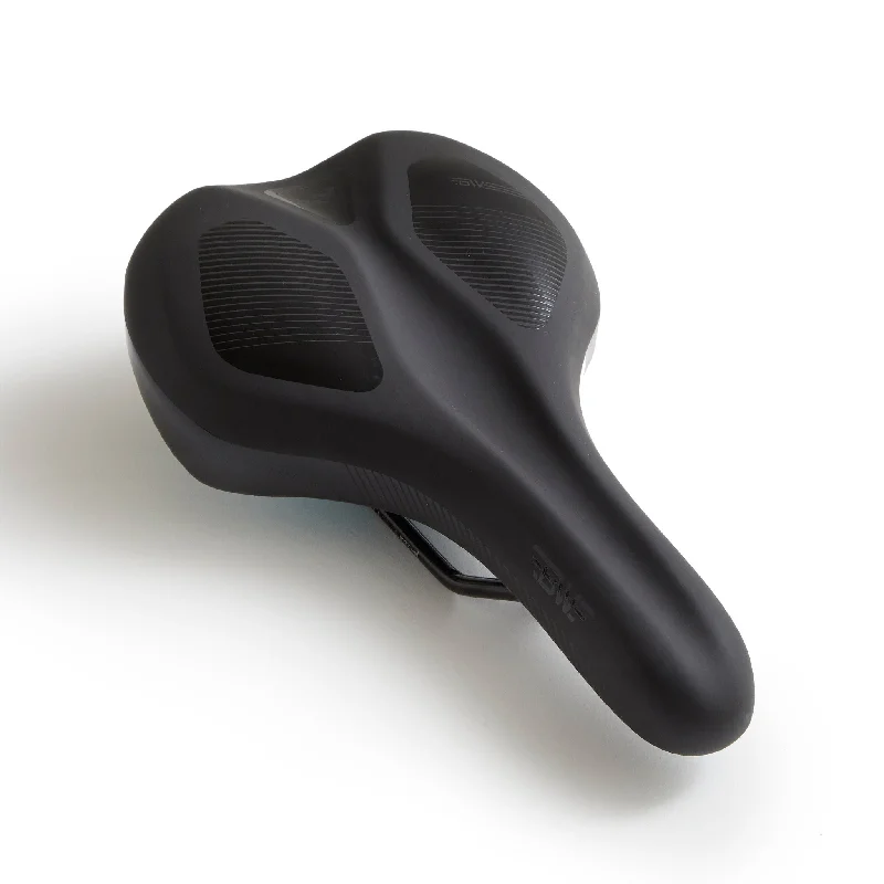 Sport Bike Seat – Soft and Plush Memory Foam Saddle - Mid Width