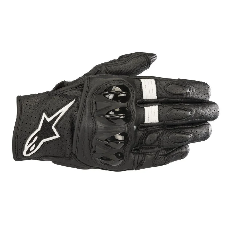 ALPINESTARS CELER V2 LEATHER GLOVES - BLACK/WHITE