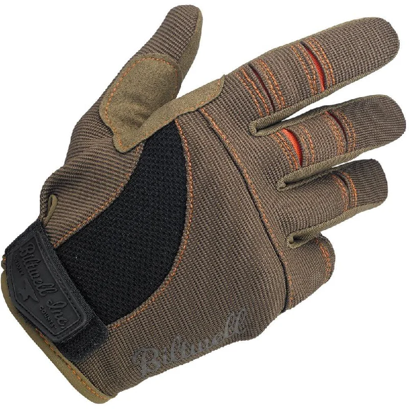 BILTWELL MOTO GLOVES - BROWN/ORANGE