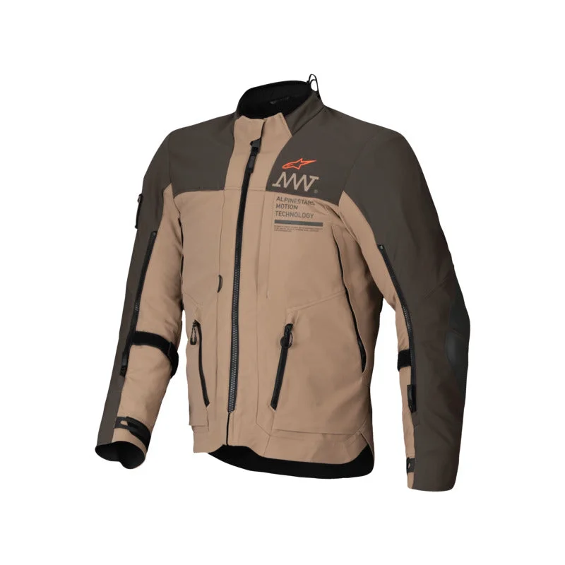 ALPINESTARS AMT8 STRETCH DRYSTAR XF JACKET - DARK BROWN/DARK KHAI