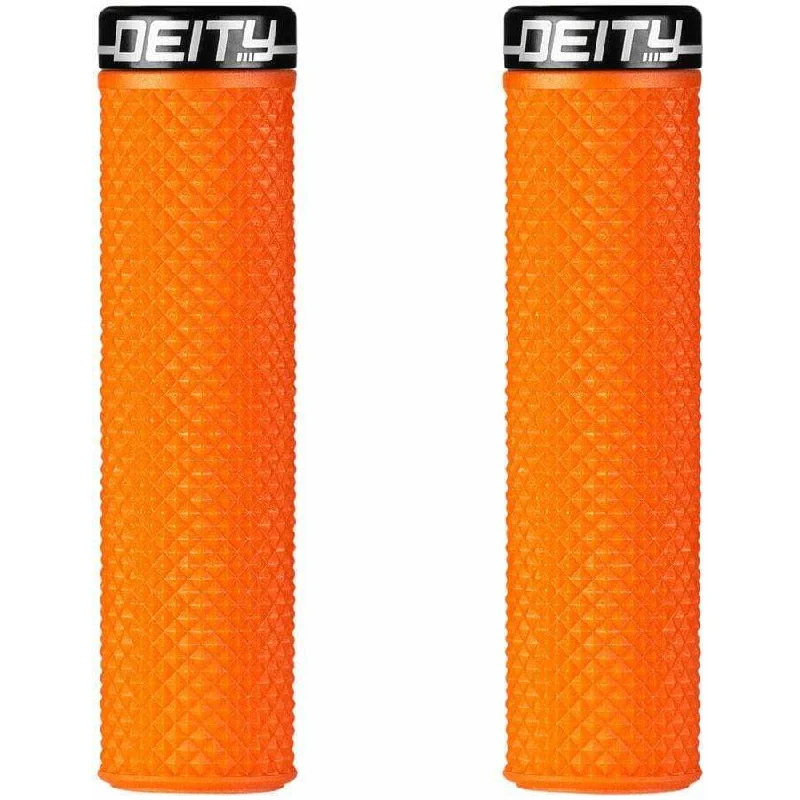 Supracush Bike Handlebar Grips - Orange, Lock-On