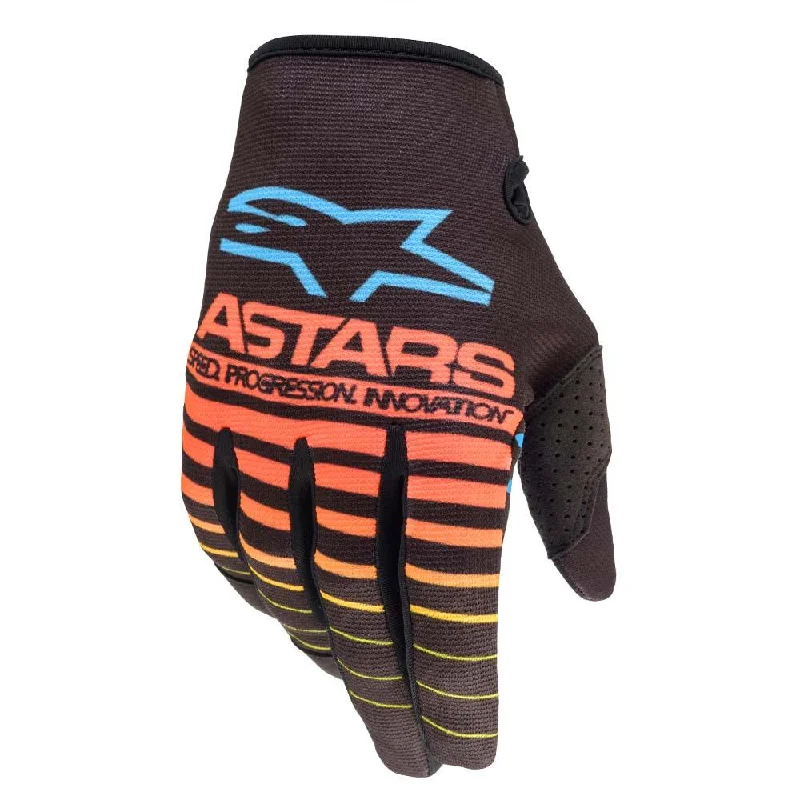 ALPINESTARS RADAR GLOVES 2022 - BLACK/FLUO YELLOW/CORAL