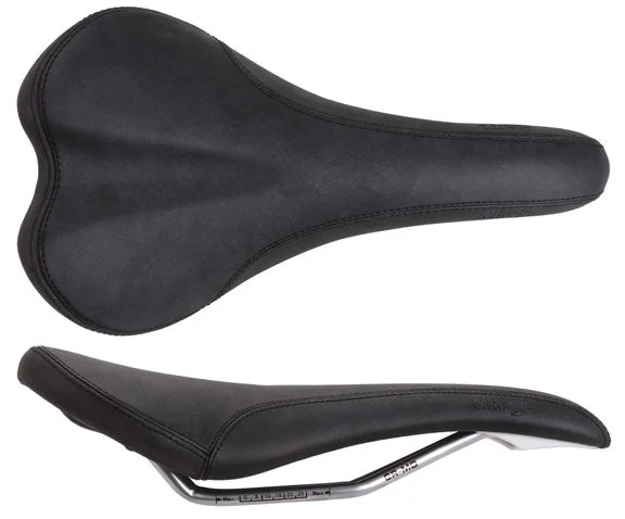 Charge Bikes Spoon Saddle CrMo - Black/Black Logo + 3M Reflect