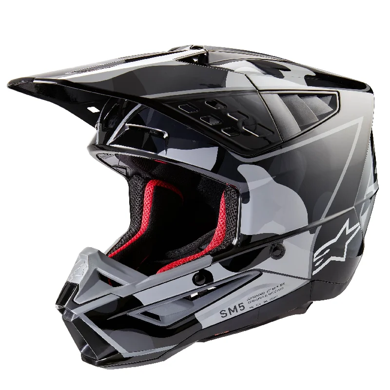 ALPINESTARS 2025 SUPERTECH M5 ROVER 2 HELMET - BLACK/SILVER GLOSSY