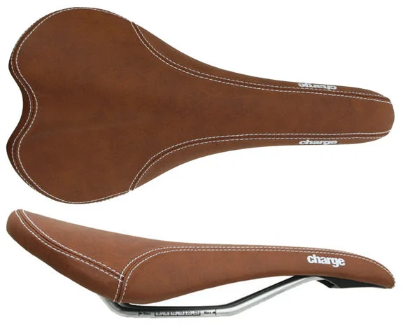 Charge Bikes Spoon Saddle CrMo - Dk Brown