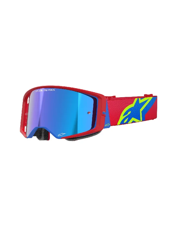 ALPINESTARS SUPERTECH CORP GOGGLES - RED BLUE MIRROR BLUE