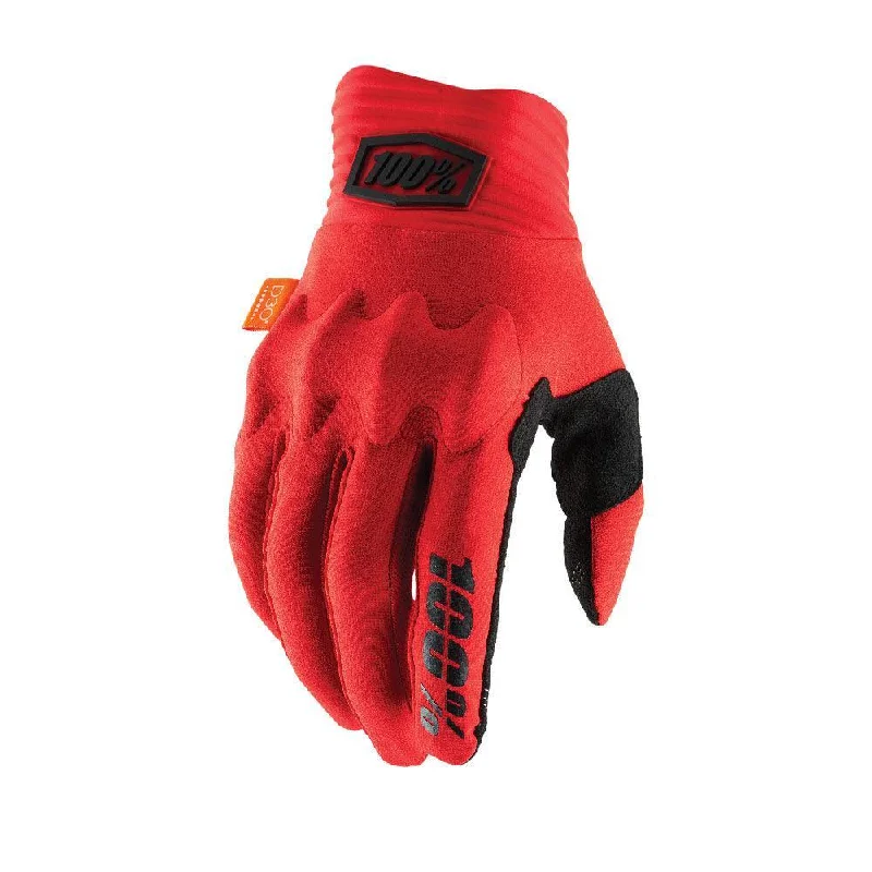 100% COGNITO D30 GLOVES - RED/BLACK