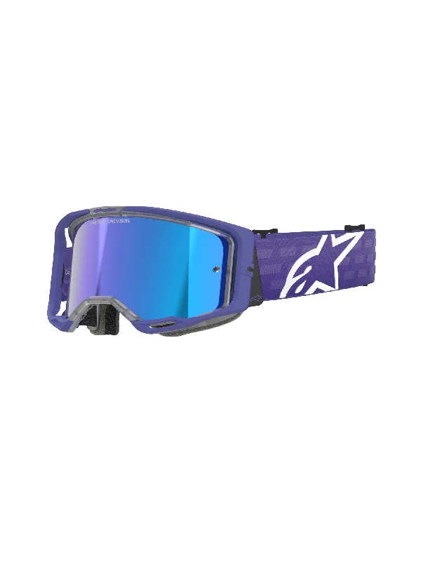 ALPINESTARS VISION 8 CORP GOGGLES - PURPLE MIRROR BLUE